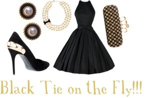 Pearl Fashion: Black Tie on the Fly