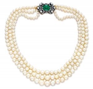 PEARL FASHION: Rare Three-Strand Natural Pearl Necklace worth $1.4 Million