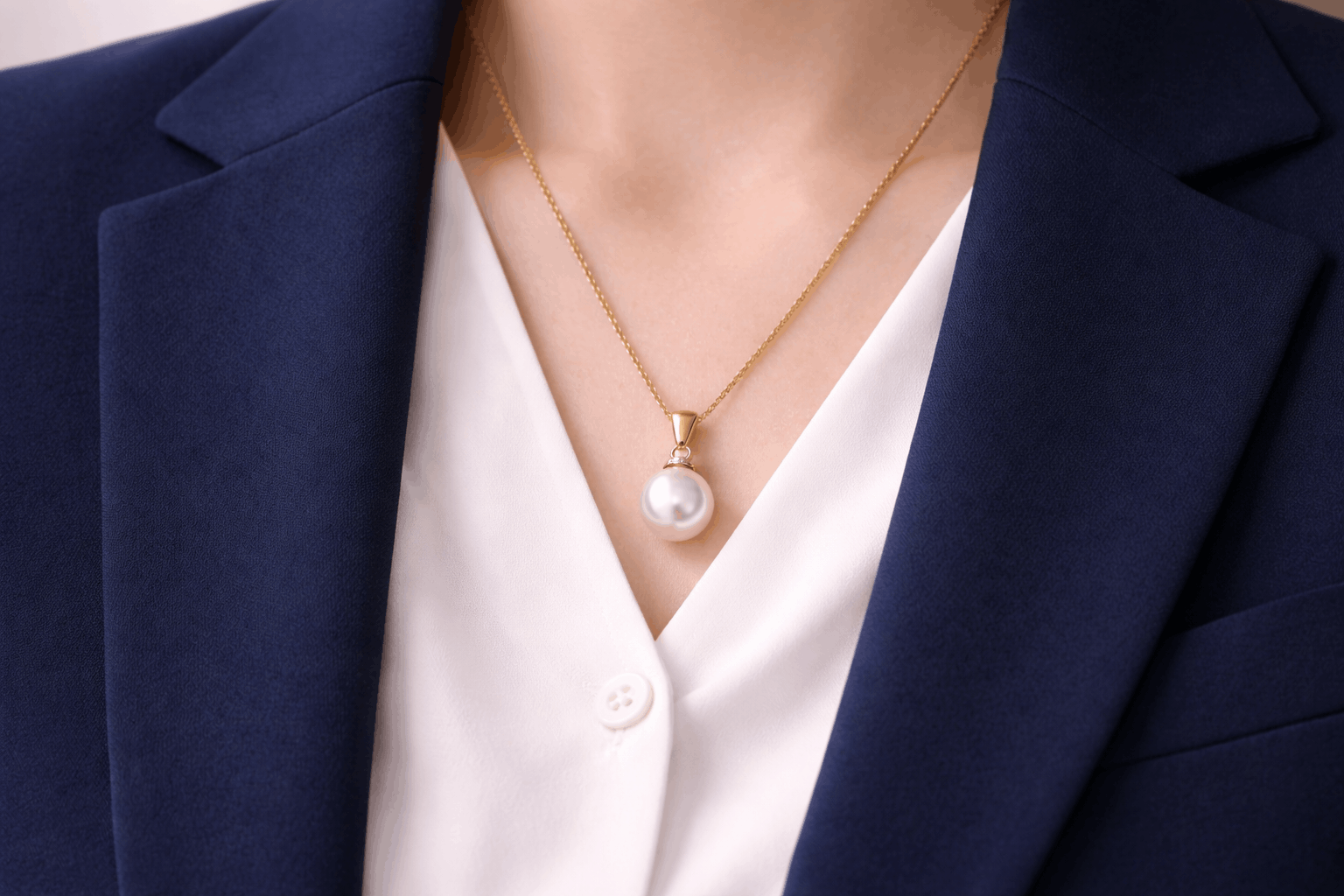 pearlsonly-blog-113-image-5-pearl - Office Styling When You Wear Blazers with Pearl Necklaces - Pearls Jewelry - pearlsonly