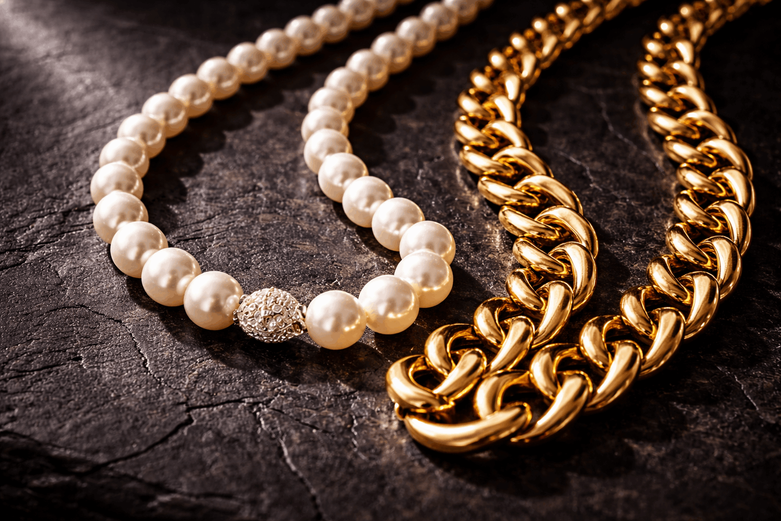 04. Kerroksellisten helmikaulakorujen trendi kohtaa metallin