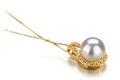 10-11mm Etelämeri Riipus in Angelique Valkoinen