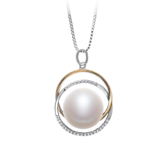 12-13mm Makeanveden Riipus in Judith Valkoinen