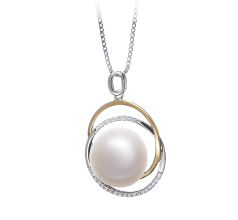 12-13mm Makeanveden Riipus in Judith Valkoinen