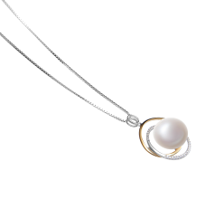 12-13mm Makeanveden Riipus in Judith Valkoinen