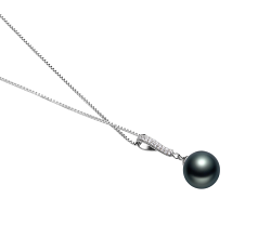 10-11mm Tahitilainen Riipus in Talitha Musta