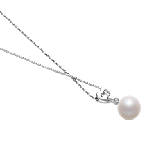 10-11mm Makeanveden Riipus in Gabrielle Valkoinen