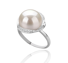 11-12mm Makeanveden Rengas in Wendy Valkoinen
