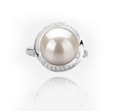 11-12mm Makeanveden Rengas in Wendy Valkoinen