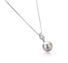 10-11mm Makeanveden Riipus in Frida Valkoinen