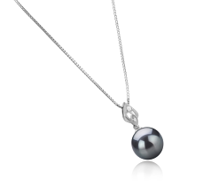 11-12mm Tahitilainen Riipus in Frida Musta