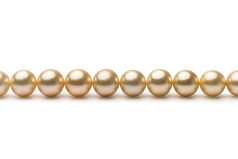 10-13.3mm Etelämeri Kaulakoru in 18-tuuman Kulta