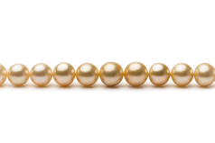 9.3-13.2mm Etelämeri Kaulakoru in 18 tuuman Kulta