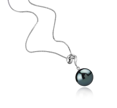 11-12mm Tahitilainen Riipus in Lorna Musta