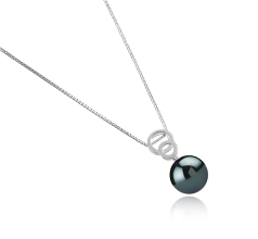 12-13mm Tahitilainen Riipus in Marlo Musta