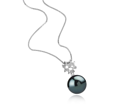 11-12mm Tahitilainen Riipus in Tatiana Musta