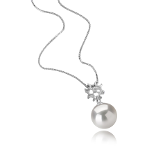 11-12mm Makea vesi - Edison Riipus in Tatiana Valkoinen