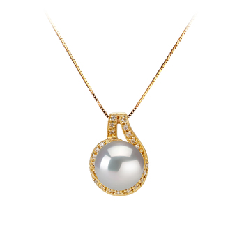 10-11mm Etelämeri Riipus in Angelique Valkoinen