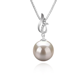 9-10mm Makeanveden Riipus in Edna" in Finnish sale marketing: "Edna Valkoinen