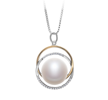 12-13mm Makeanveden Riipus in Judith Valkoinen