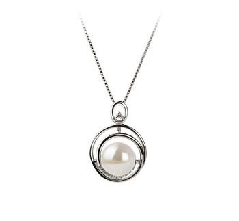 9-10mm Makeanveden Riipus in Kelly Valkoinen