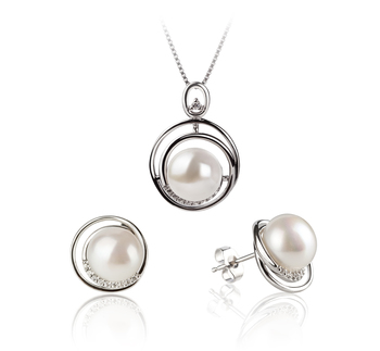 9-10mm Makeanveden Sarja in Kelly Valkoinen