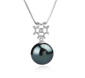 11-12mm Tahitilainen Riipus in Tatiana Musta