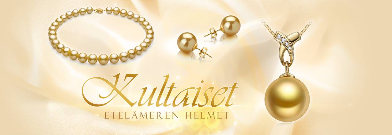 PearlsOnly Kultaiset Etelämeren helmet