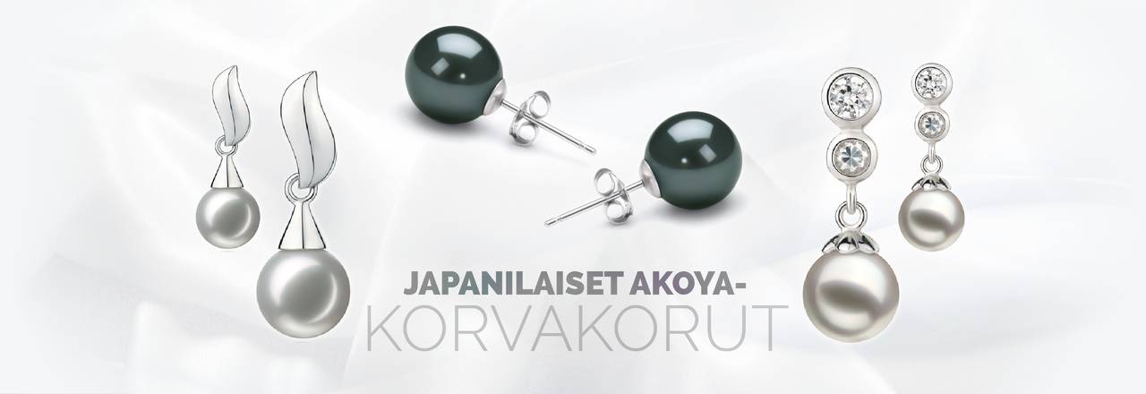 PearlsOnly Japanilaiset Akoya-korvakorut