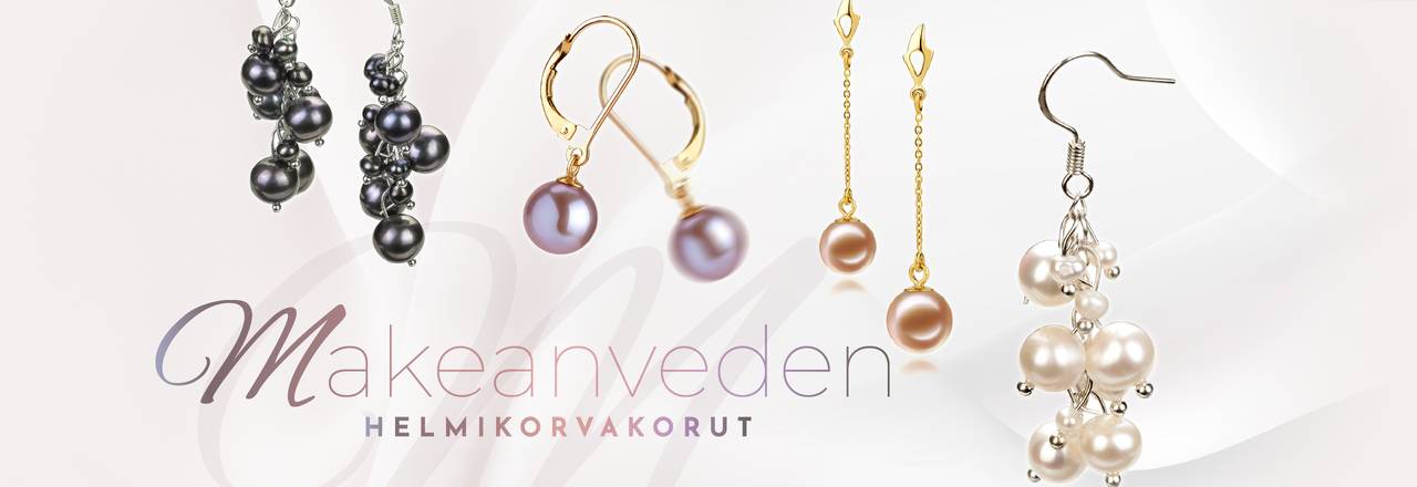 PearlsOnly Makeanveden helmikorvakorut
