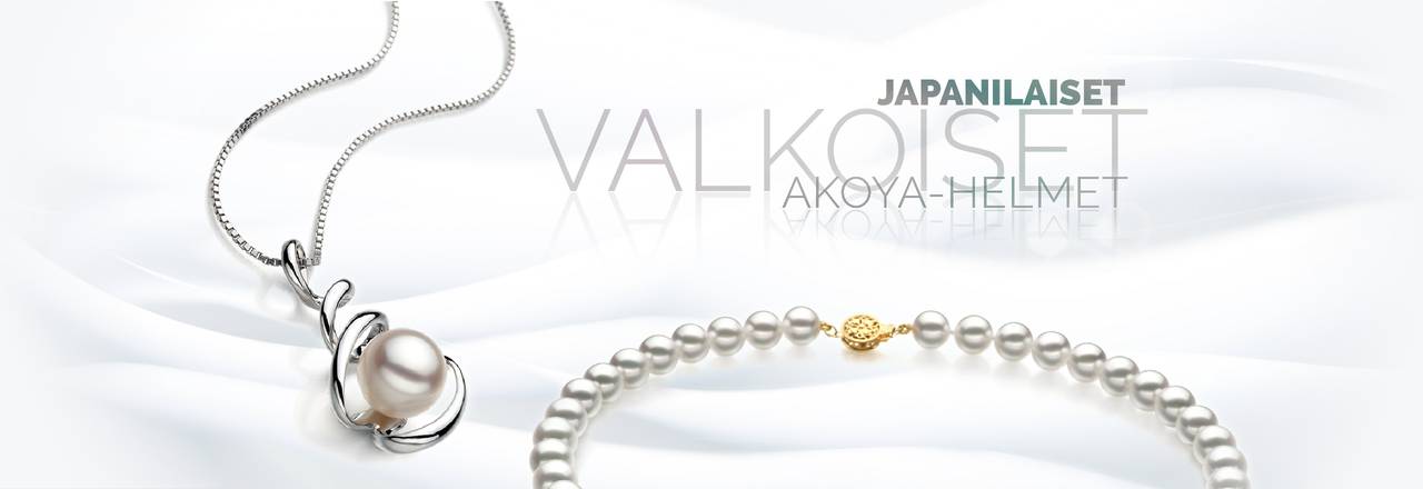 PearlsOnly Valkoiset japanilaiset Akoya-helmet