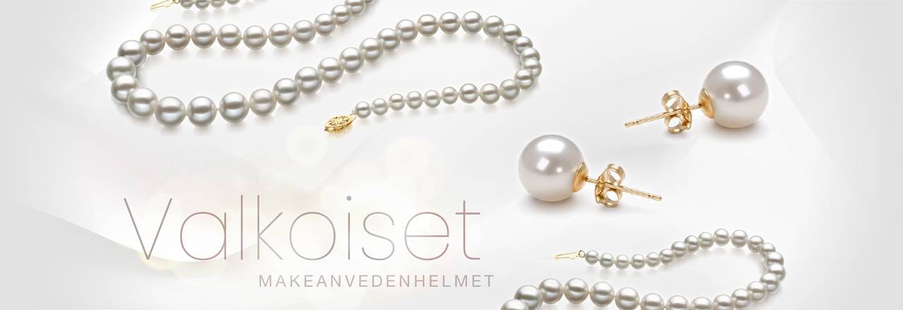 PearlsOnly Valkoisia makeanveden helmiä