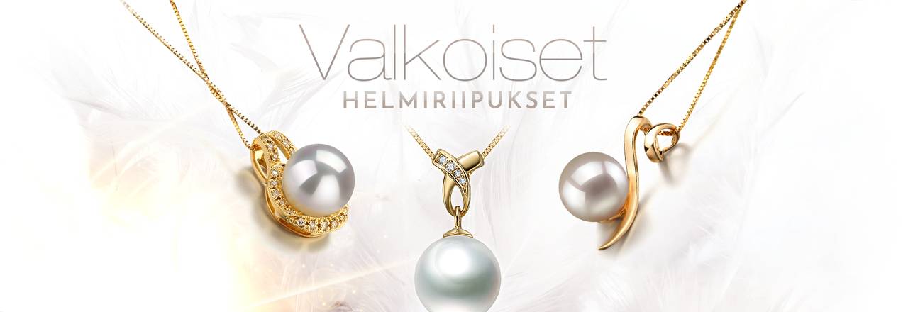 PearlsOnly Valkoiset helmiriipukset